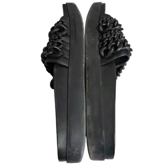 Kendall & Kylie Shiloh Slides Black Sandals Grunge Y2K Rocker Women's size 7.5 M - Picture 6 of 11